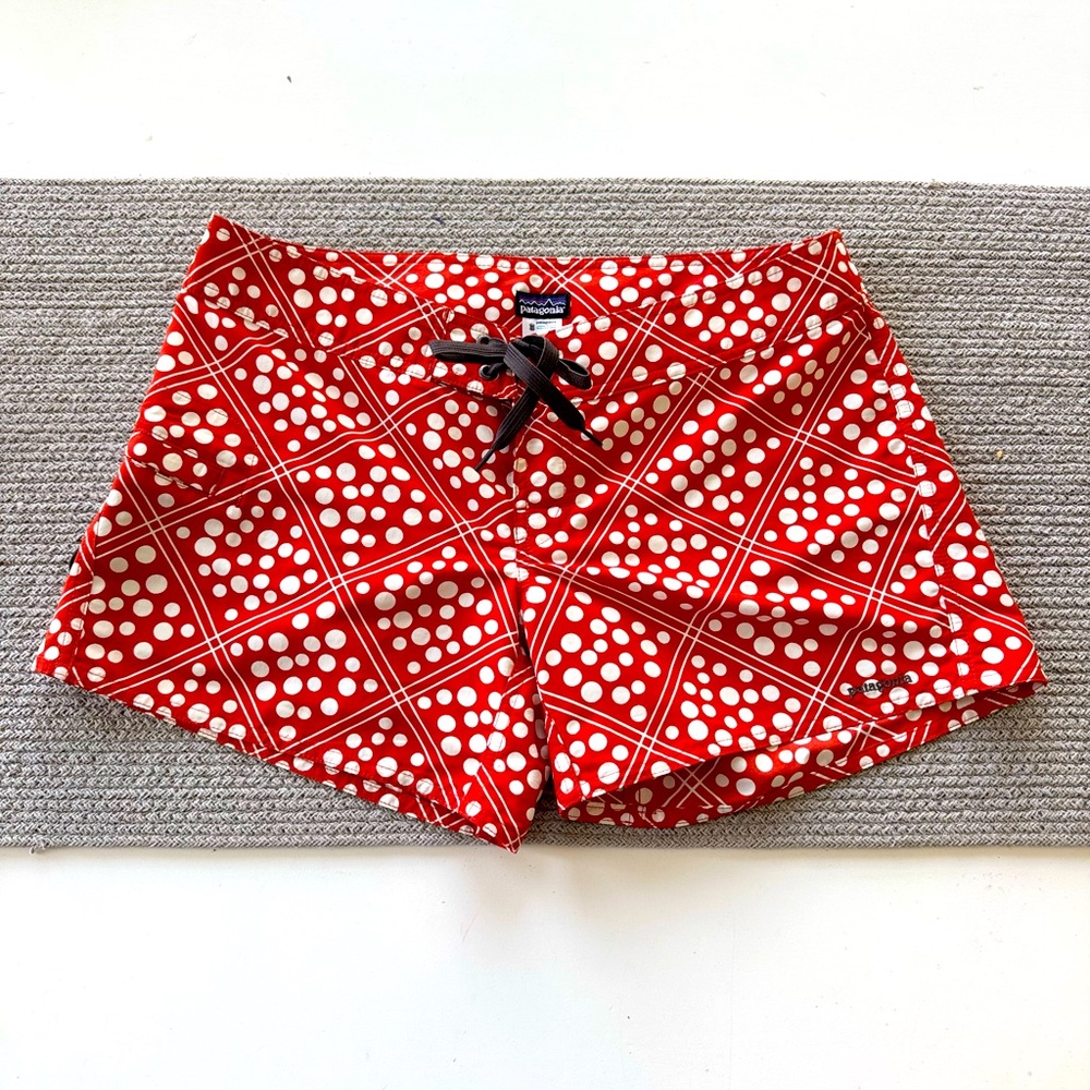 Patagonia Red and White Patterned Women's Shorts